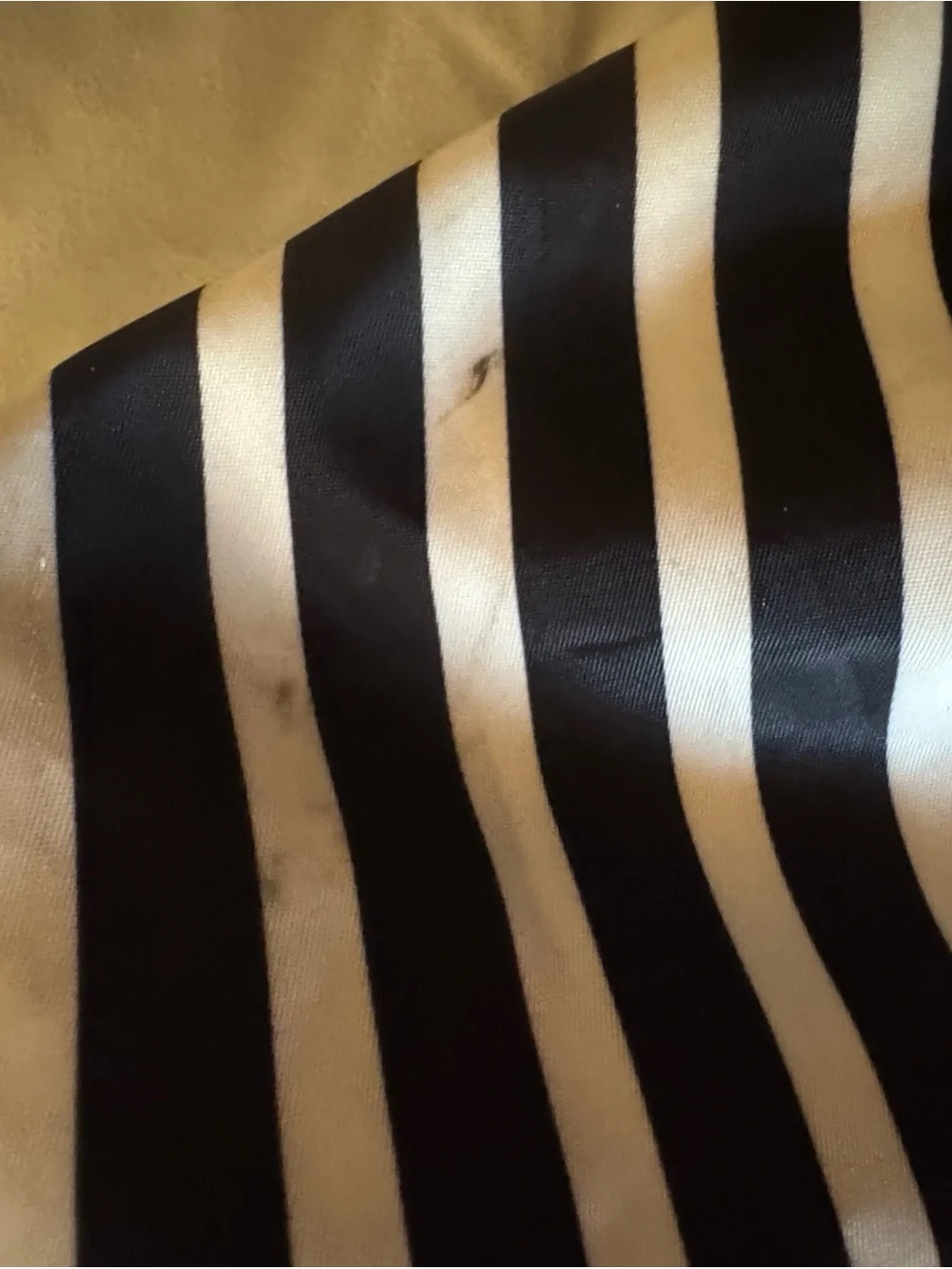 kate spade Watson Lane Lyla Black & White Stripes Nylon Packable Weekender Bag